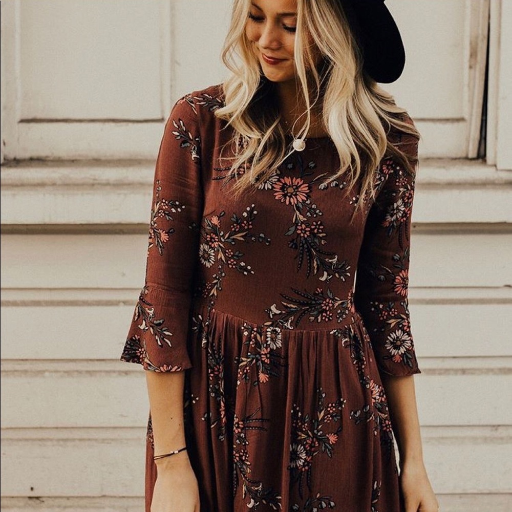Midi Floral Dress